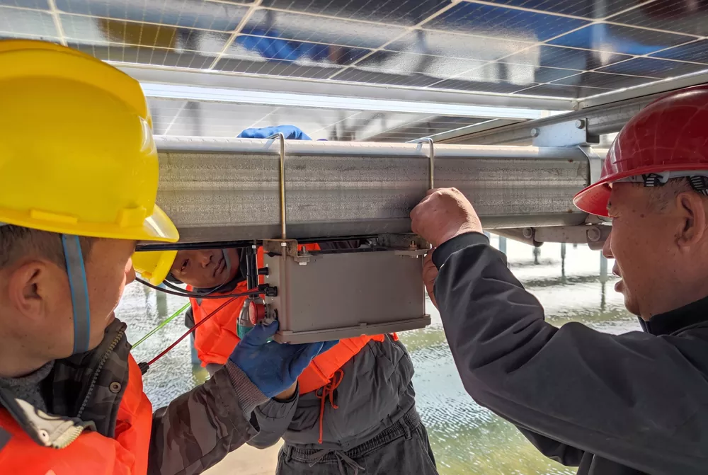 Multi-Row PV Tracker Installation